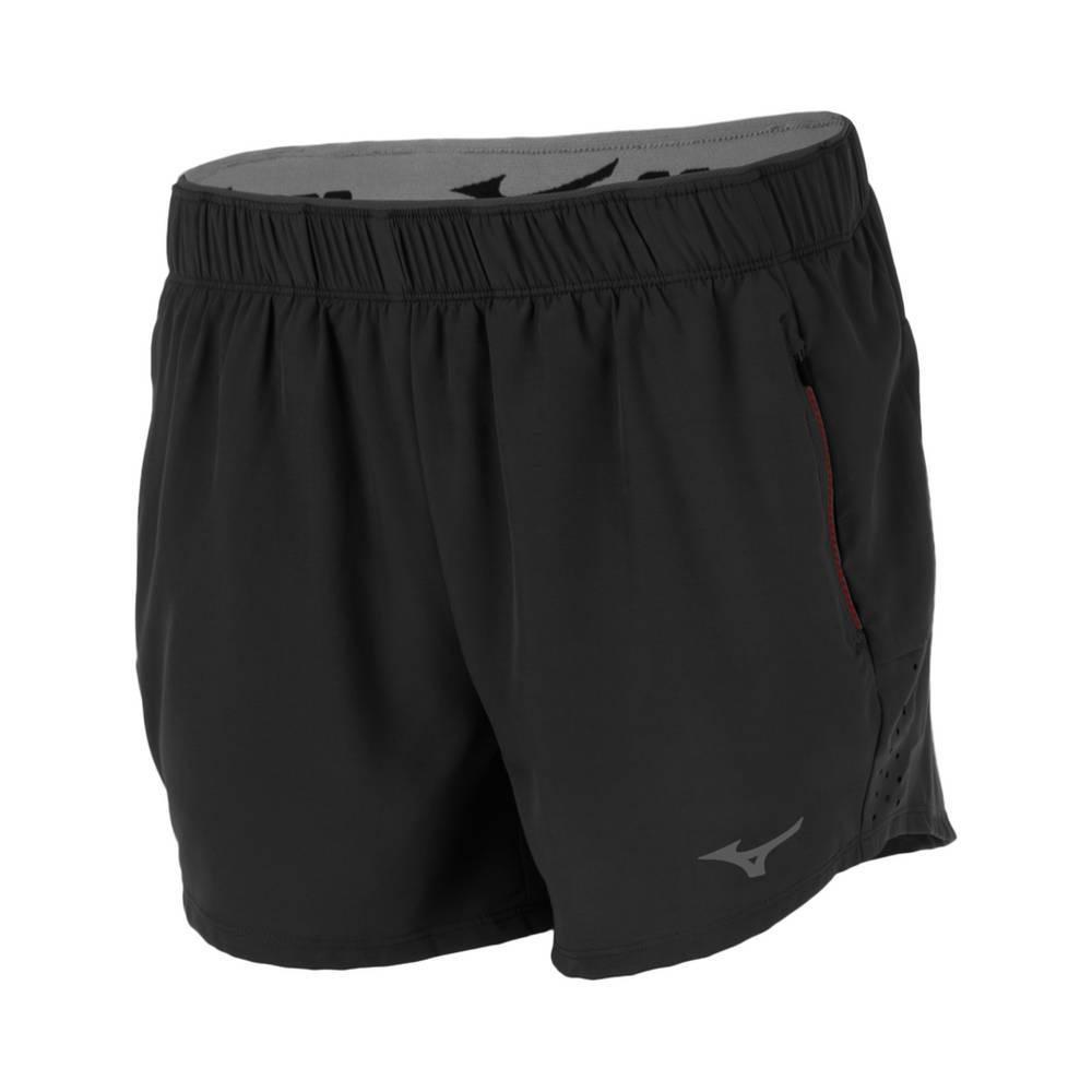 Pantaloncini Mizuno Running Alpha 4" Donna - Nere - 18356-CDPQ